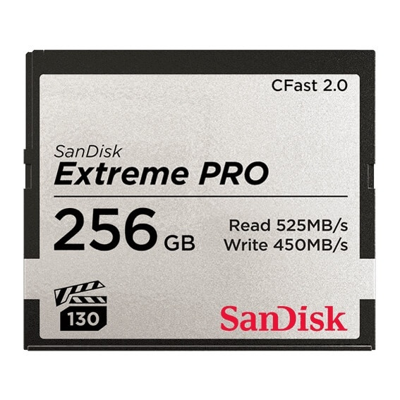 SANDISK Cfast 2.0 Extreme Pro 256GB 525MB/s VPG130 ryhmässä KODINELEKTRONIIKKA / Tallennusvälineet / Muistikortit / SD/SDHC/SDXC @ TP E-commerce Nordic AB (38-77989)