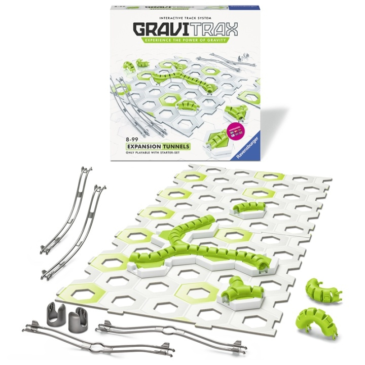 Ravensburger GraviTrax Tunnels ryhmässä LELUT, TUOTTEET LAPSILLE JA VAUVOILLE / Leikkikalut, Askartelu &Pelit / Rakennuslelut / Rakennuspalikat @ TP E-commerce Nordic AB (38-78176)
