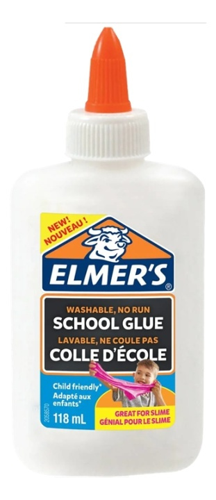 Elmer Washable School Glue, pois pestävä liima, 118ml, valkoinen ryhmässä KOTI, TALOUS JA PUUTARHA / Työkalut & Tee itse / Muut Työkalut & Tarvikkeet @ TP E-commerce Nordic AB (38-78233)