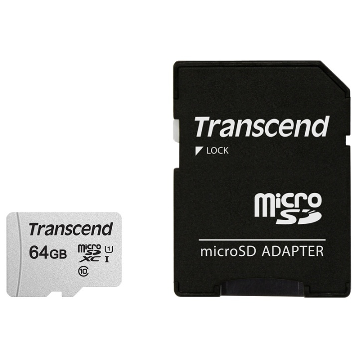 Transcend microSDXC 64GB U1 (R95/W45) ryhmässä KODINELEKTRONIIKKA / Tallennusvälineet / Muistikortit / SD/SDHC/SDXC @ TP E-commerce Nordic AB (38-78294)