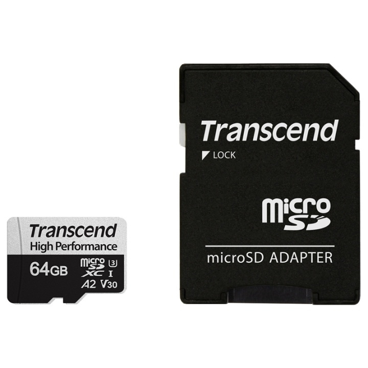 Transcend microSDXC 64GB U3 (R100/W85) ryhmässä KODINELEKTRONIIKKA / Tallennusvälineet / Muistikortit / SD/SDHC/SDXC @ TP E-commerce Nordic AB (38-78295)