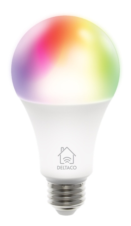 DELTACO SMART HOME RGB-älylamppu, E27, WiFI, 9W, 16 milj. väriä, valk. ryhmässä KOTI, TALOUS JA PUUTARHA / Älykodit / Älykäs valaistus @ TP E-commerce Nordic AB (38-79213)