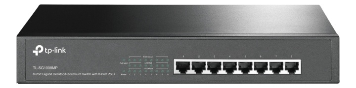 TL-LINK 8-Port Gigabit PoE+ Switch, 8 Gigabit RJ45 Ports, 802.3at/af ryhmässä TIETOKOONET & TARVIKKEET / Verkko / PoE @ TP E-commerce Nordic AB (38-79258)