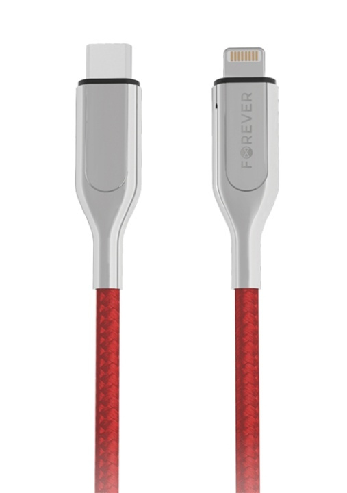 Forever Core - USB-C/Lightning (3A) MFI, 1,5m ryhmässä ÄLYPUHELIMET JA TABLETIT / Laturit & Kaapelit / Kaapelit / Lightning kaapelit @ TP E-commerce Nordic AB (38-79382)