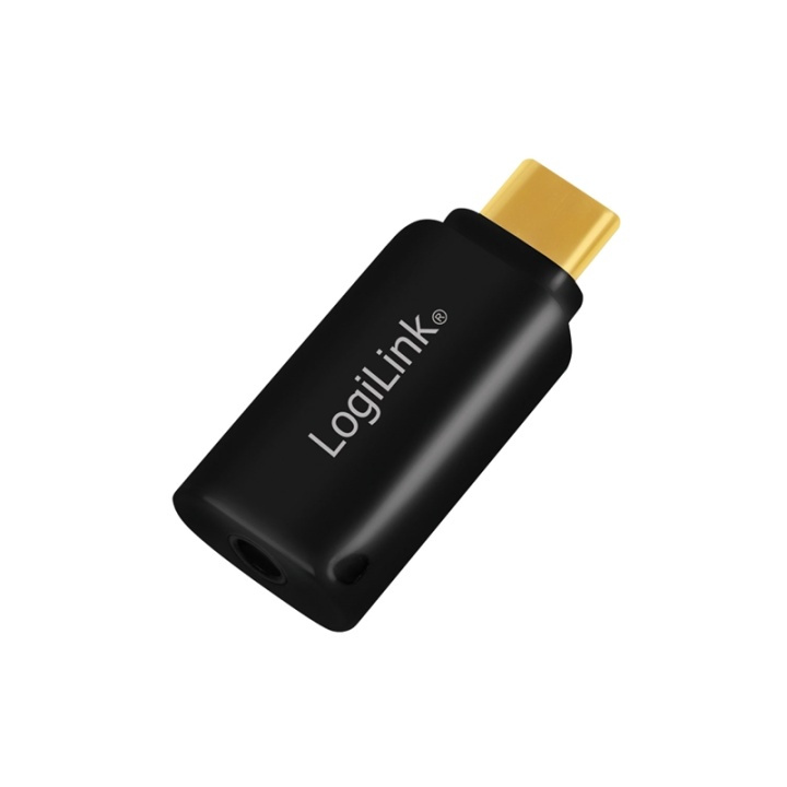 LogiLink USB-C 3,5mm-ljudadapter m DAC ryhmässä KODINELEKTRONIIKKA / Kaapelit & Sovittimet / Analoginen ääni / Sovittimet @ TP E-commerce Nordic AB (38-79409)