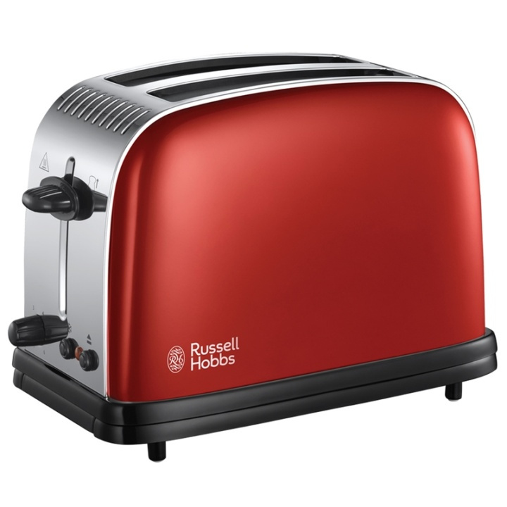Russell Hobbs Colours Red 2 Slice Toaster ryhmässä KOTI, TALOUS JA PUUTARHA / Kodinkoneet / Leivänpaahtimet & Leipägrillit / Leivänpaahtimet @ TP E-commerce Nordic AB (38-79517)