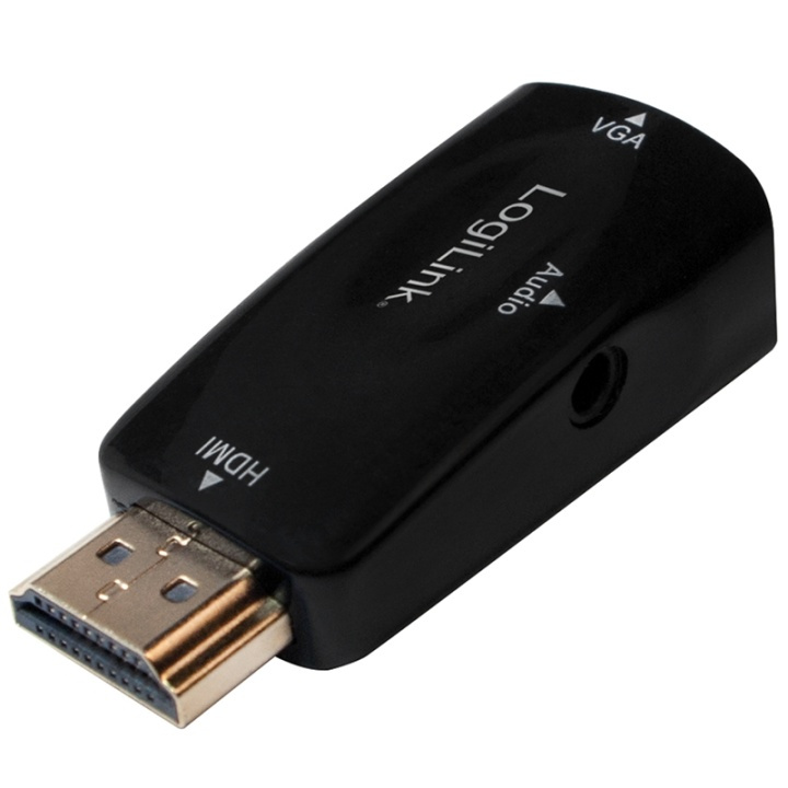 LogiLink HDMI-hane -> VGA-hona + ljud ryhmässä KODINELEKTRONIIKKA / Kaapelit & Sovittimet / HDMI / Sovittimet @ TP E-commerce Nordic AB (38-79635)