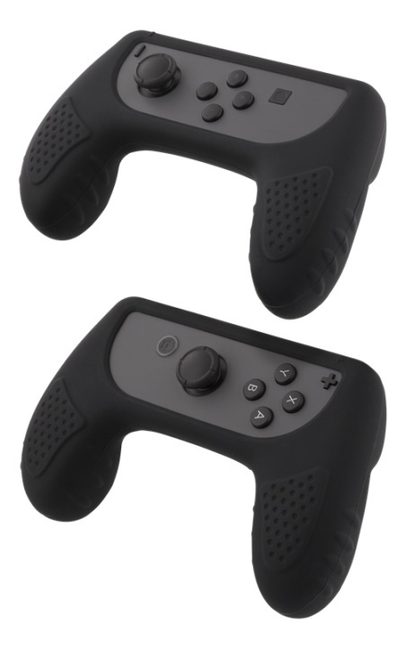 DELTACO GAMING silikoninen kädensija Joy-Con-peliohjaimelle, musta ryhmässä KODINELEKTRONIIKKA / Pelikonsolit & Tarvikkeet / Nintendo Switch / Tarvikkeet @ TP E-commerce Nordic AB (38-80052)