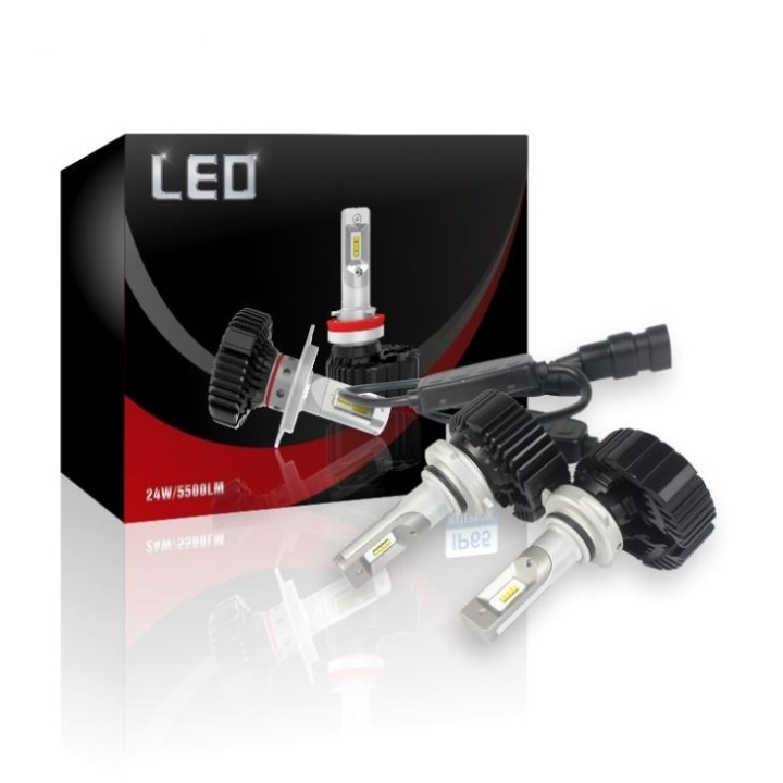 LED Conversion 7 Plus, 9006, 24W/lampun, 5500LM, 2-pack, 2-pack ryhmässä AUTO / Auton valot / Pitkät ja lyhyet LED-valot @ TP E-commerce Nordic AB (38-80145)