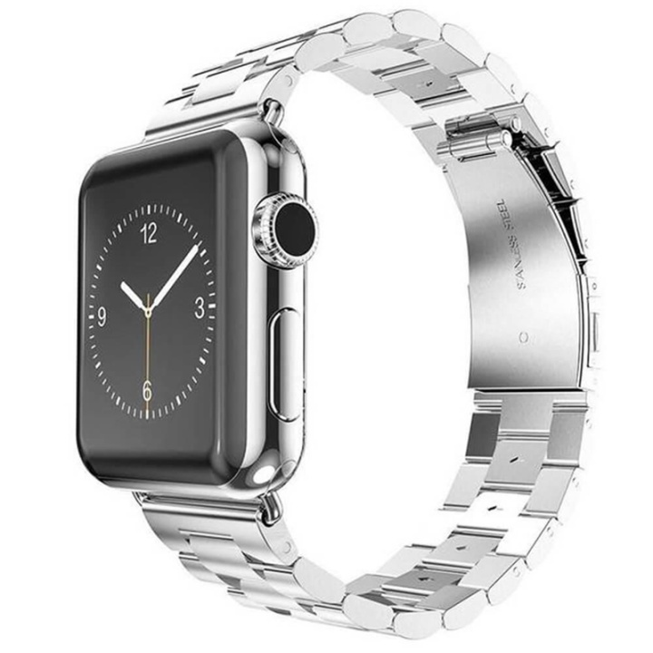Kelloranneke ruostumattomasta teräksestä Apple Watchiin, 38mm ryhmässä ÄLYPUHELIMET JA TABLETIT / Urheilu, koti ja vapaa-aika / Apple Watch & tarvikkeet / Tarvikkeet @ TP E-commerce Nordic AB (38-80907)