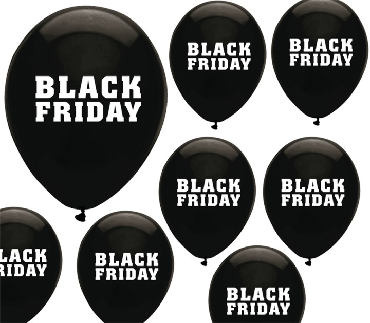 100-pakkaus Black Friday -ilmapalloja ryhmässä URHEILU, VAPAA-AIKA JA HARRASTUS / Hauskat tavarat / Hauskat tavarat @ TP E-commerce Nordic AB (38-80926)