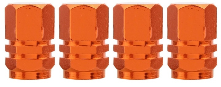 Venttiilin korkit 4-pack, oranssi ryhmässä AUTO / antennit & Tarvikkeet / Muut tarvikkeet @ TP E-commerce Nordic AB (38-80967)