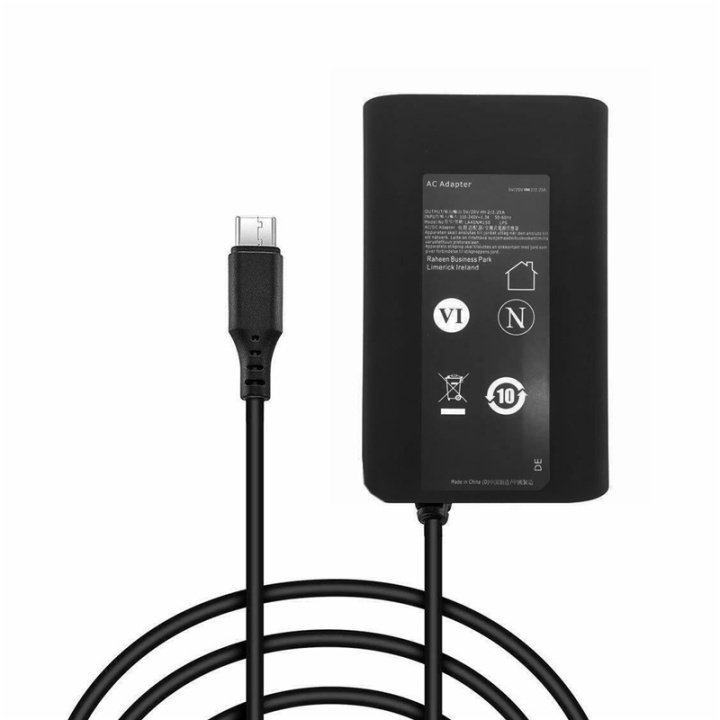 AC adapter till Dell Typ-C xps12 9250 XPS13 9370 30W ryhmässä TIETOKOONET & TARVIKKEET / Kannettavat tietokoneet & tarvikkeet / Laturi / Seinälaturi / DELL @ TP E-commerce Nordic AB (38-81021)