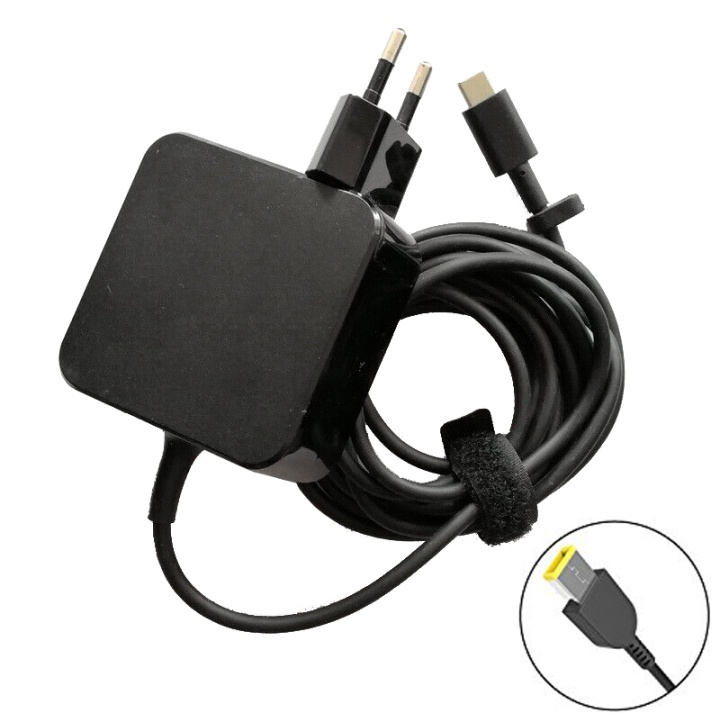 Verkkolaite Lenovo USB Yoga 11 Yoga 13 65W:lle ryhmässä TIETOKOONET & TARVIKKEET / Kannettavat tietokoneet & tarvikkeet / Laturi / Seinälaturi / IBM/Lenovo @ TP E-commerce Nordic AB (38-81041)