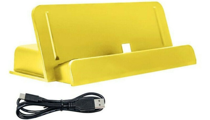 Latausteline Switchille ja Switch Litelle, keltainen ryhmässä KODINELEKTRONIIKKA / Pelikonsolit & Tarvikkeet / Nintendo Switch / Tarvikkeet @ TP E-commerce Nordic AB (38-81070)