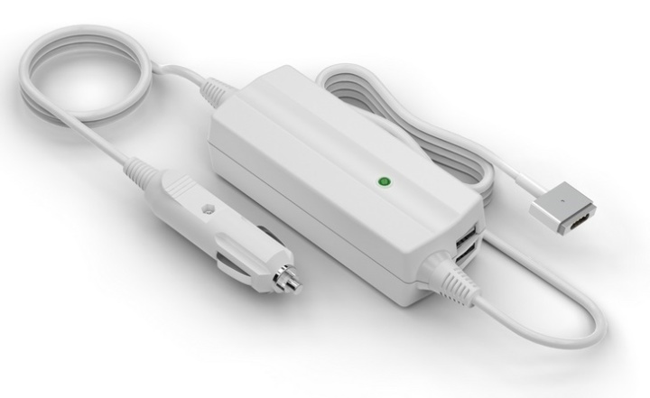 Laturi varten Apple Magsafe 45/60W, 2 ylimääräistä USB-porttia ryhmässä AUTO / antennit & Tarvikkeet / 12 voltin tarvikkeet @ TP E-commerce Nordic AB (38-81201)
