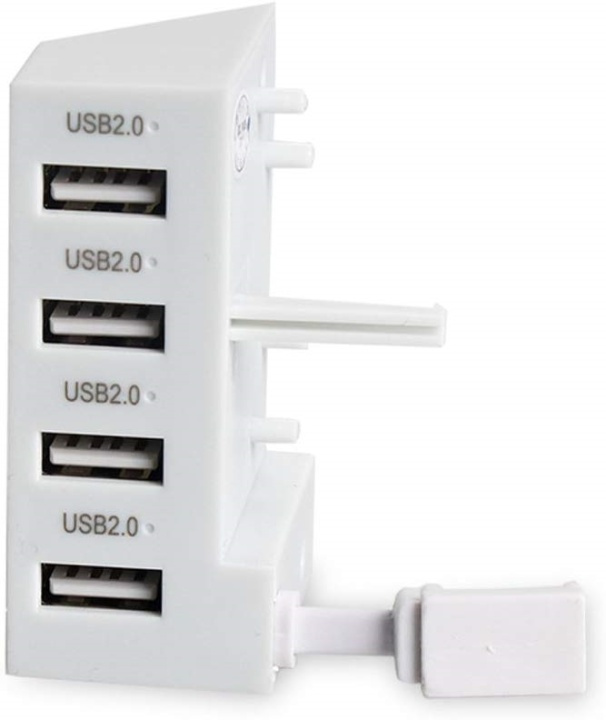 USB-keskitin, 4 porttia Xbox One S:lle, valkoinen ryhmässä KODINELEKTRONIIKKA / Pelikonsolit & Tarvikkeet / Xbox One / Tarvikkeet @ TP E-commerce Nordic AB (38-81248)