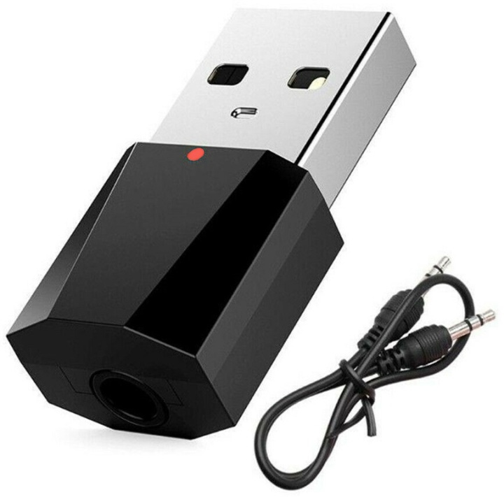 Bluetooth-äänilähetin USB, musta ryhmässä KODINELEKTRONIIKKA / Ääni & Kuva / Langaton äänentoisto @ TP E-commerce Nordic AB (38-81336)