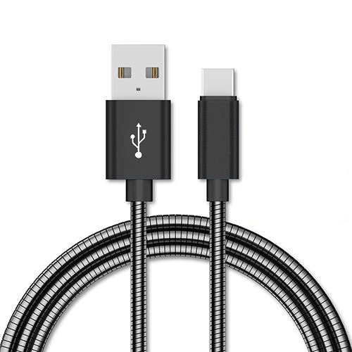 NORDIQZENZ USB-C-kaapeli, hopea, 1m ryhmässä ÄLYPUHELIMET JA TABLETIT / Laturit & Kaapelit / Kaapelit / Tyyppi C -kaapelit @ TP E-commerce Nordic AB (38-81352)