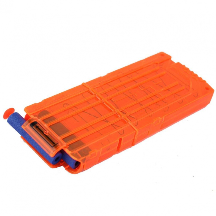 Nerf 15 laukauksen lipas, läpinäkyvä ryhmässä LELUT, TUOTTEET LAPSILLE JA VAUVOILLE / Leikkikalut, Askartelu &Pelit / Toimintapeli @ TP E-commerce Nordic AB (38-81393)