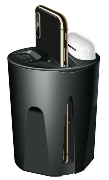 X9A Trådlös billaddare för mugghållare, laddar smartphone & Airpods, 10W, svart ryhmässä AUTO / Matkapuhelinteline / Matkapuhelinteline Älypuhelimille @ TP E-commerce Nordic AB (38-81431)