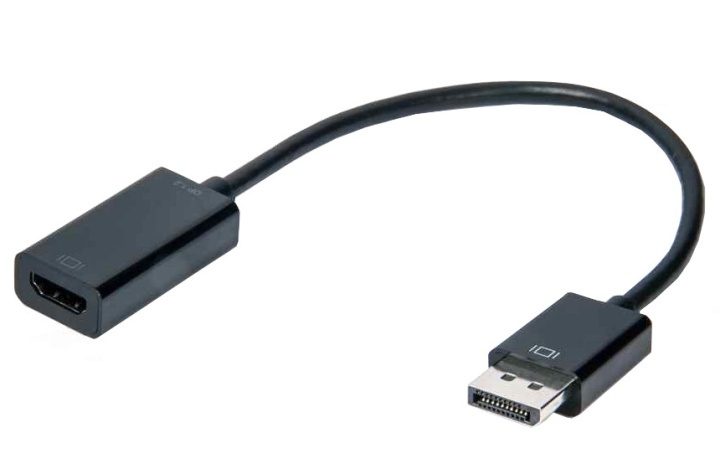 NORDIQZENZ-sovitin DisplayPort (uros) HDMI (naaras) ryhmässä KODINELEKTRONIIKKA / Kaapelit & Sovittimet / HDMI / Sovittimet @ TP E-commerce Nordic AB (38-81482)
