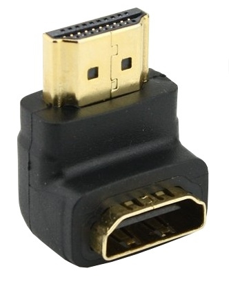 NORDIQZENZ HDMI-sovitin naaras-kulma HDMI-uros ryhmässä KODINELEKTRONIIKKA / Kaapelit & Sovittimet / HDMI / Sovittimet @ TP E-commerce Nordic AB (38-81483)