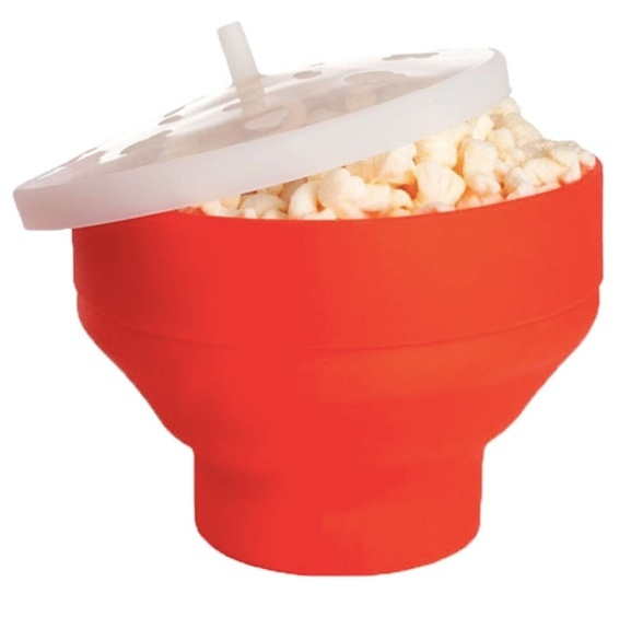 Mikroaaltokulho popcornille, oranssi ryhmässä KOTI, TALOUS JA PUUTARHA / Keittiövälineet / Muut keittivälineet @ TP E-commerce Nordic AB (38-81530)