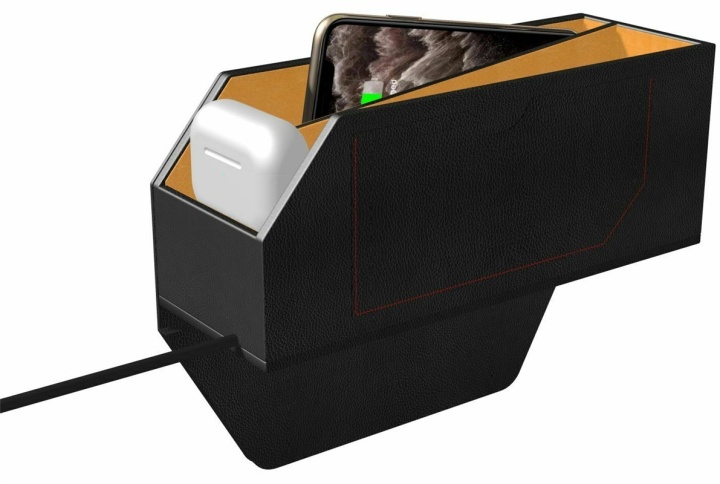 Auton säilytyslaatikko langattomalla latauksella ryhmässä AUTO / antennit & Tarvikkeet / Muut tarvikkeet @ TP E-commerce Nordic AB (38-81612)