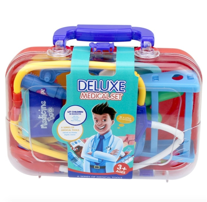 Doctor\'s Bag Deluxe ryhmässä LELUT, TUOTTEET LAPSILLE JA VAUVOILLE / Leikkikalut, Askartelu &Pelit / Pieni koti ja roolileikki @ TP E-commerce Nordic AB (38-81751)