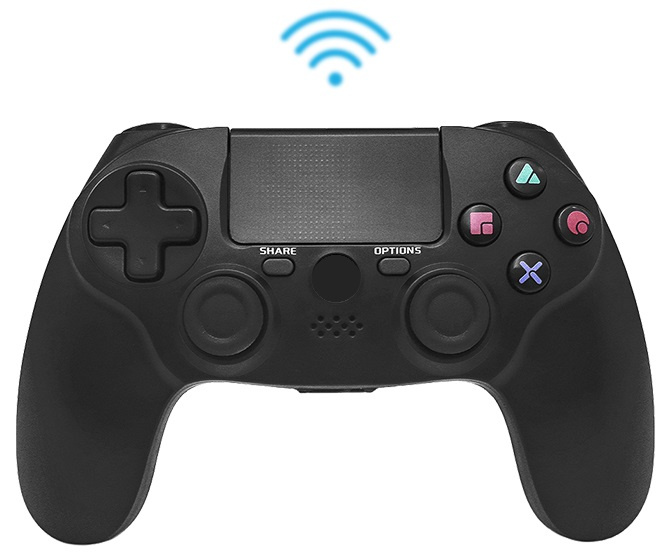 Langaton Bluetooth-ohjain yhteensopiva PS4:n kanssa, Musta ryhmässä KODINELEKTRONIIKKA / Pelikonsolit & Tarvikkeet / Sony PlayStation 4 @ TP E-commerce Nordic AB (38-81764)