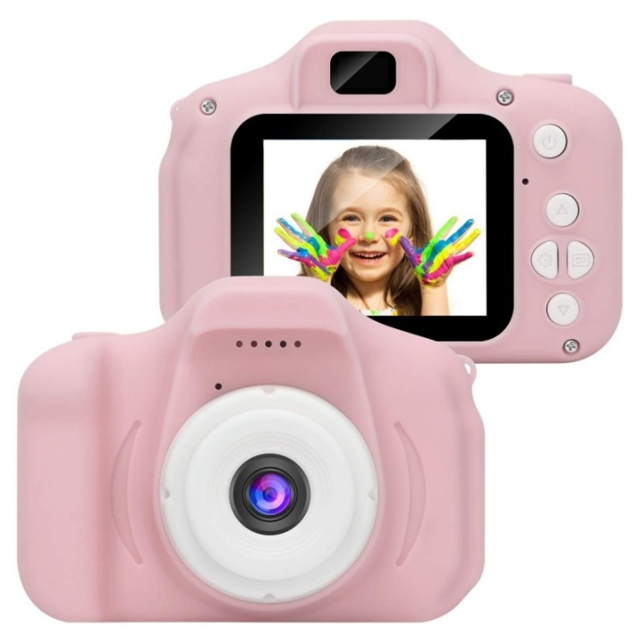 Mini HD Digitalkamera för barn, Rosa ryhmässä KODINELEKTRONIIKKA / Valokuvat & Videot / Kamerat @ TP E-commerce Nordic AB (38-81766)
