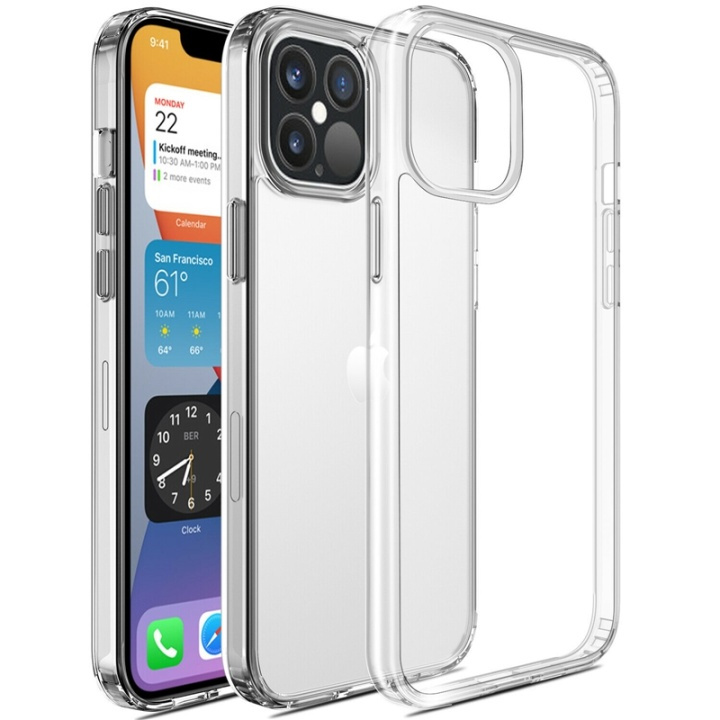 iPhone 12 mini ohut kotelo, pehmeä TPU-suojaus, läpinäkyvä ryhmässä ÄLYPUHELIMET JA TABLETIT / Puhelimen suojakotelo / Apple / iPhone 12 Mini / Kuoret @ TP E-commerce Nordic AB (38-81990)