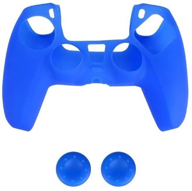 Silikoniotteet ja 2 x silikonihattu PS5-ohjaimelle, sininen ryhmässä KODINELEKTRONIIKKA / Pelikonsolit & Tarvikkeet / Sony PlayStation 5 / Tarvikkeet @ TP E-commerce Nordic AB (38-82105)