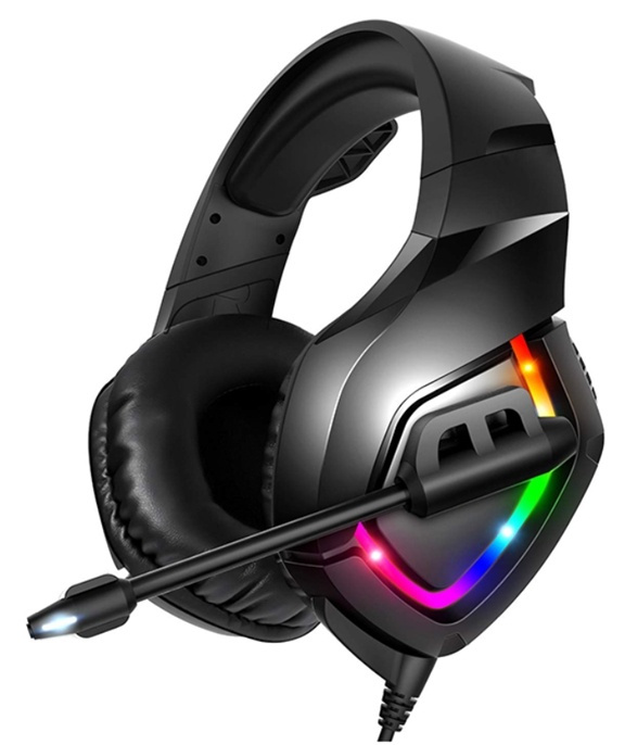 Pelikuulokkeet RGB-valaistuksella, Musta ryhmässä TIETOKOONET & TARVIKKEET / GAMING / Kuulokkeet @ TP E-commerce Nordic AB (38-82195)