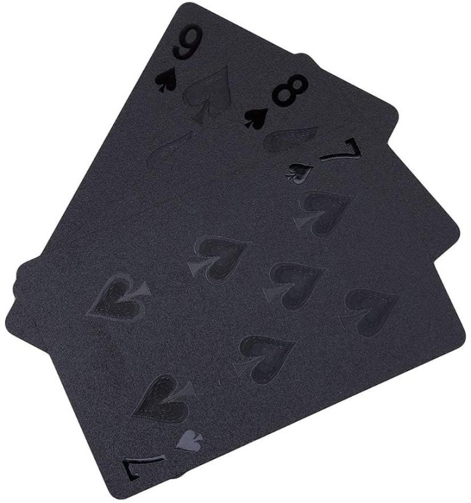 Poker Spelkort, Kortlek, Svart ryhmässä LELUT, TUOTTEET LAPSILLE JA VAUVOILLE / Leikkikalut, Askartelu &Pelit / Seurapelit / Perhepelit @ TP E-commerce Nordic AB (38-82277)