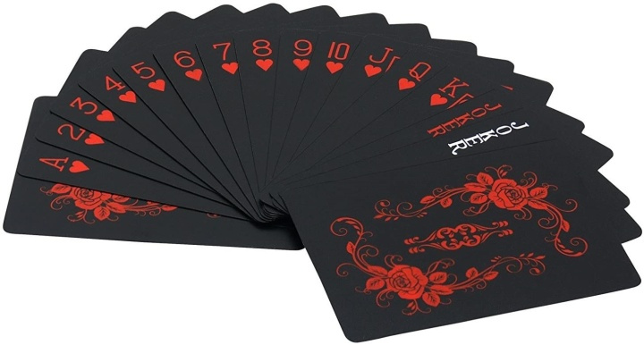 Korttipakka - Pokerikoko, Musta-Punainen ryhmässä LELUT, TUOTTEET LAPSILLE JA VAUVOILLE / Leikkikalut, Askartelu &Pelit / Seurapelit / Perhepelit @ TP E-commerce Nordic AB (38-82278)