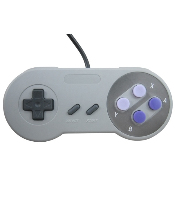 SNES Retro Controller PC:lle (USB) ryhmässä KODINELEKTRONIIKKA / Pelikonsolit & Tarvikkeet / Super Nintendo Entertainment System (SNES) @ TP E-commerce Nordic AB (38-82320)