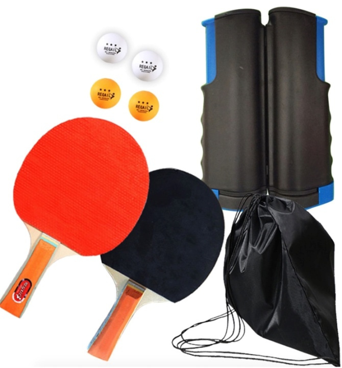 Pöytätennissetti + vedettävä verkko ryhmässä LELUT, TUOTTEET LAPSILLE JA VAUVOILLE / Peli / Ulkopelit @ TP E-commerce Nordic AB (38-82394)