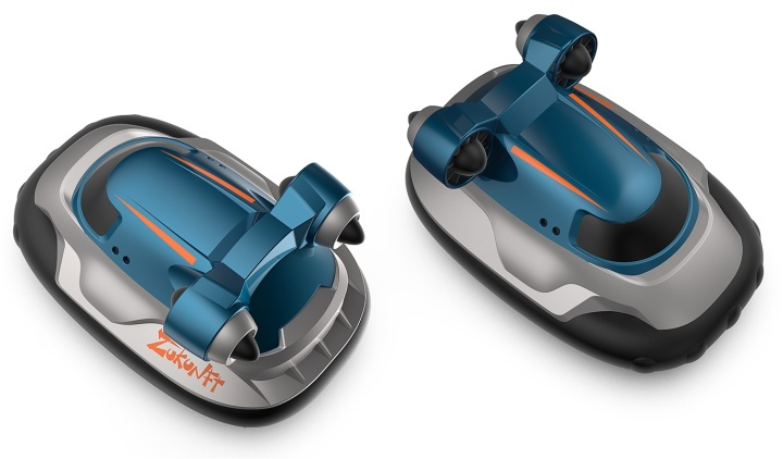 2.4G Mini Hovercraft - Radio-ohjattava ilmatyynyalus, 1:16, sininen ryhmässä LELUT, TUOTTEET LAPSILLE JA VAUVOILLE / Radio-ohjattava / Radio-ohjattavat veneet @ TP E-commerce Nordic AB (38-82485)