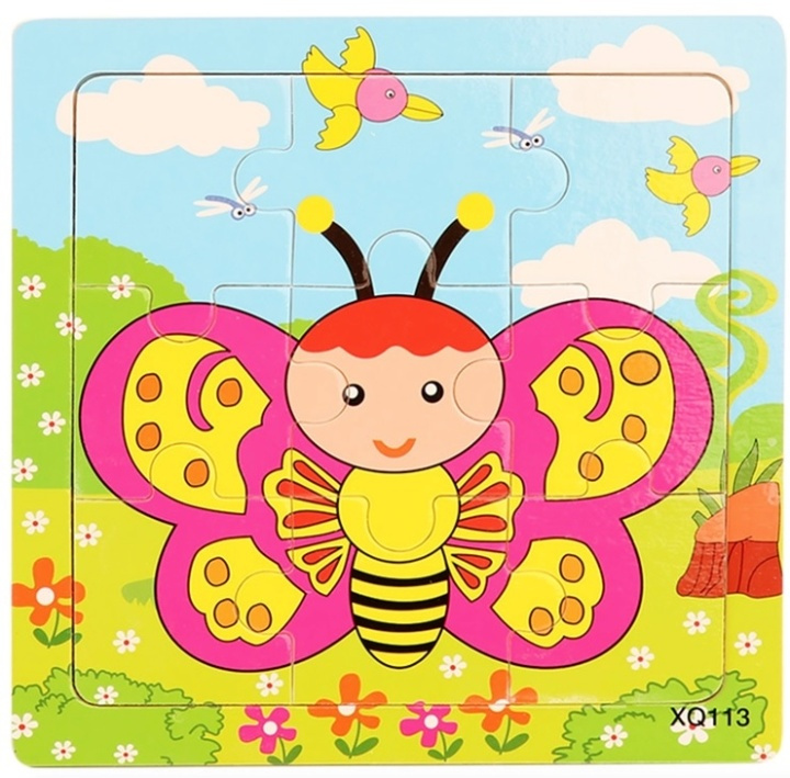 9-osainen palapeli, Butterfly ryhmässä LELUT, TUOTTEET LAPSILLE JA VAUVOILLE / Leikkikalut, Askartelu &Pelit / Lasten palapeli @ TP E-commerce Nordic AB (38-82582)