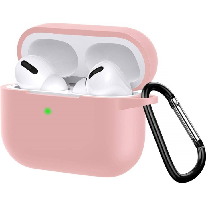 Silikoninen suojakotelo koukulla Airpods Prolle, Pink ryhmässä KODINELEKTRONIIKKA / Ääni & Kuva / Kuulokkeet & Tarvikkeet / Tarvikkeet @ TP E-commerce Nordic AB (38-82793)