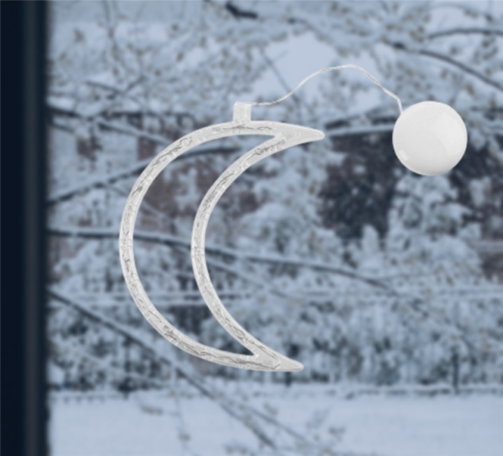 LED-valo jouluksi, Kuu ryhmässä KODINELEKTRONIIKKA / Valaistus / Jouluvalaistus @ TP E-commerce Nordic AB (38-82920)