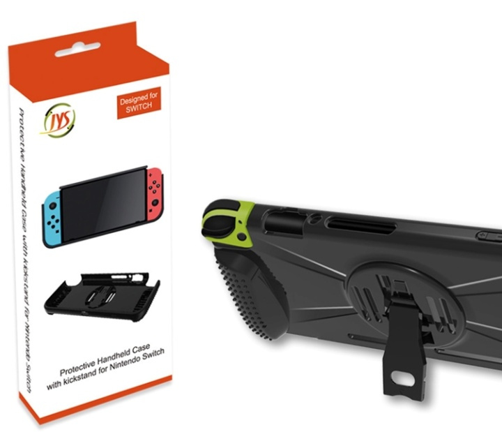 Suojakuori telineellä Nintendo Switchille, Musta ryhmässä KODINELEKTRONIIKKA / Pelikonsolit & Tarvikkeet / Nintendo Switch / Tarvikkeet @ TP E-commerce Nordic AB (38-82957)