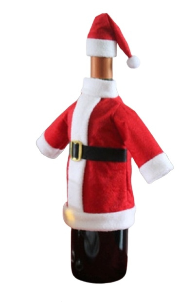 Koriste viinipulloon, joulupukki ryhmässä KOTI, TALOUS JA PUUTARHA / Sisustus / Joulukoristeet @ TP E-commerce Nordic AB (38-83011)