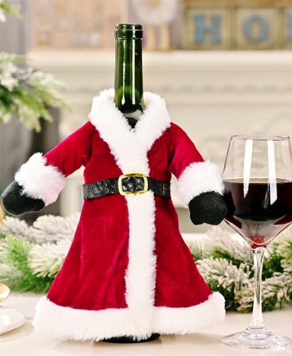 Joulukoriste viinipulloille ryhmässä KOTI, TALOUS JA PUUTARHA / Sisustus / Joulukoristeet @ TP E-commerce Nordic AB (38-83012)