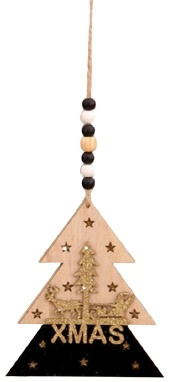 Joulukoriste puusta, joulukuusi ryhmässä KOTI, TALOUS JA PUUTARHA / Sisustus / Joulukoristeet @ TP E-commerce Nordic AB (38-83030)