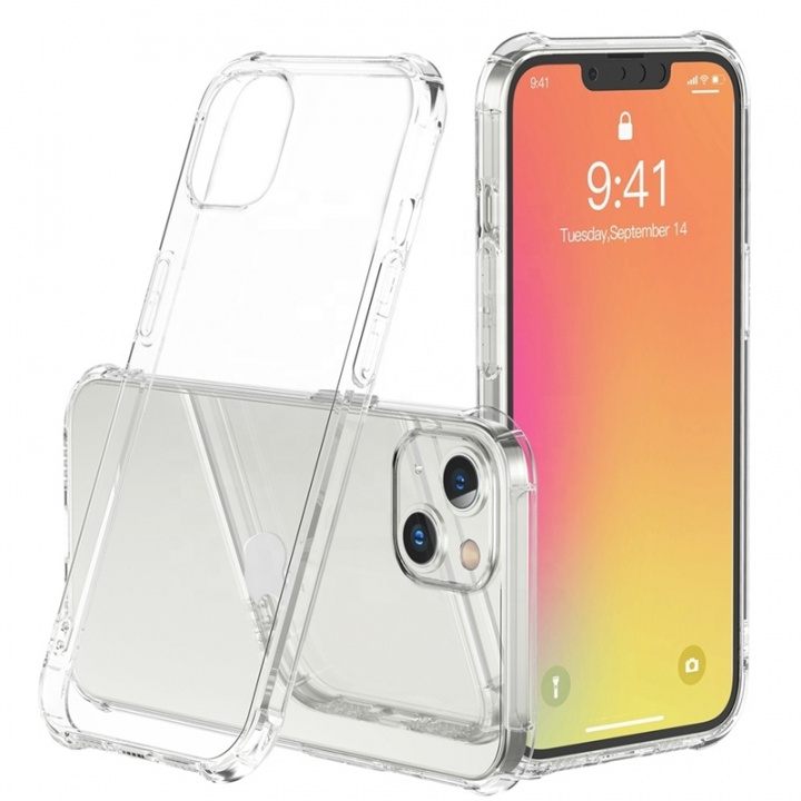 Läpinäkyvä TPU-kuori iPhone 13 minille ryhmässä ÄLYPUHELIMET JA TABLETIT / Puhelimen suojakotelo / Apple / iPhone 13 Mini / Kuoret @ TP E-commerce Nordic AB (38-83128)