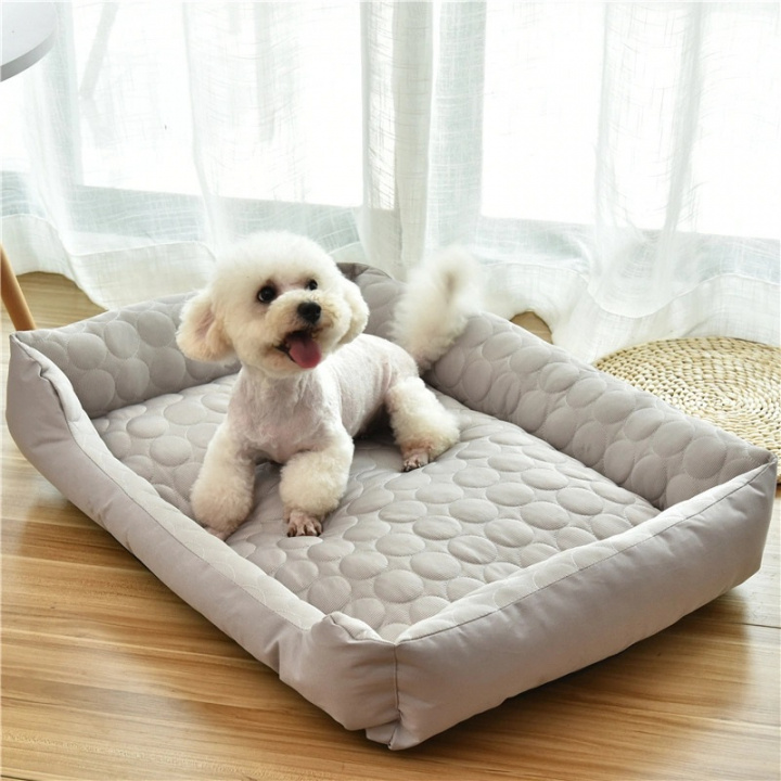 Dog bed, gray, 60 cm ryhmässä KOTI, TALOUS JA PUUTARHA / Lemmikkitarvikkeet / Koira @ TP E-commerce Nordic AB (38-83182)