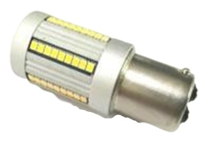 Canbus LED-lampa, 1157-66SMD, 1300±10lm, Röd ryhmässä AUTO / Auton valot / Hälytysvalot @ TP E-commerce Nordic AB (38-83195)